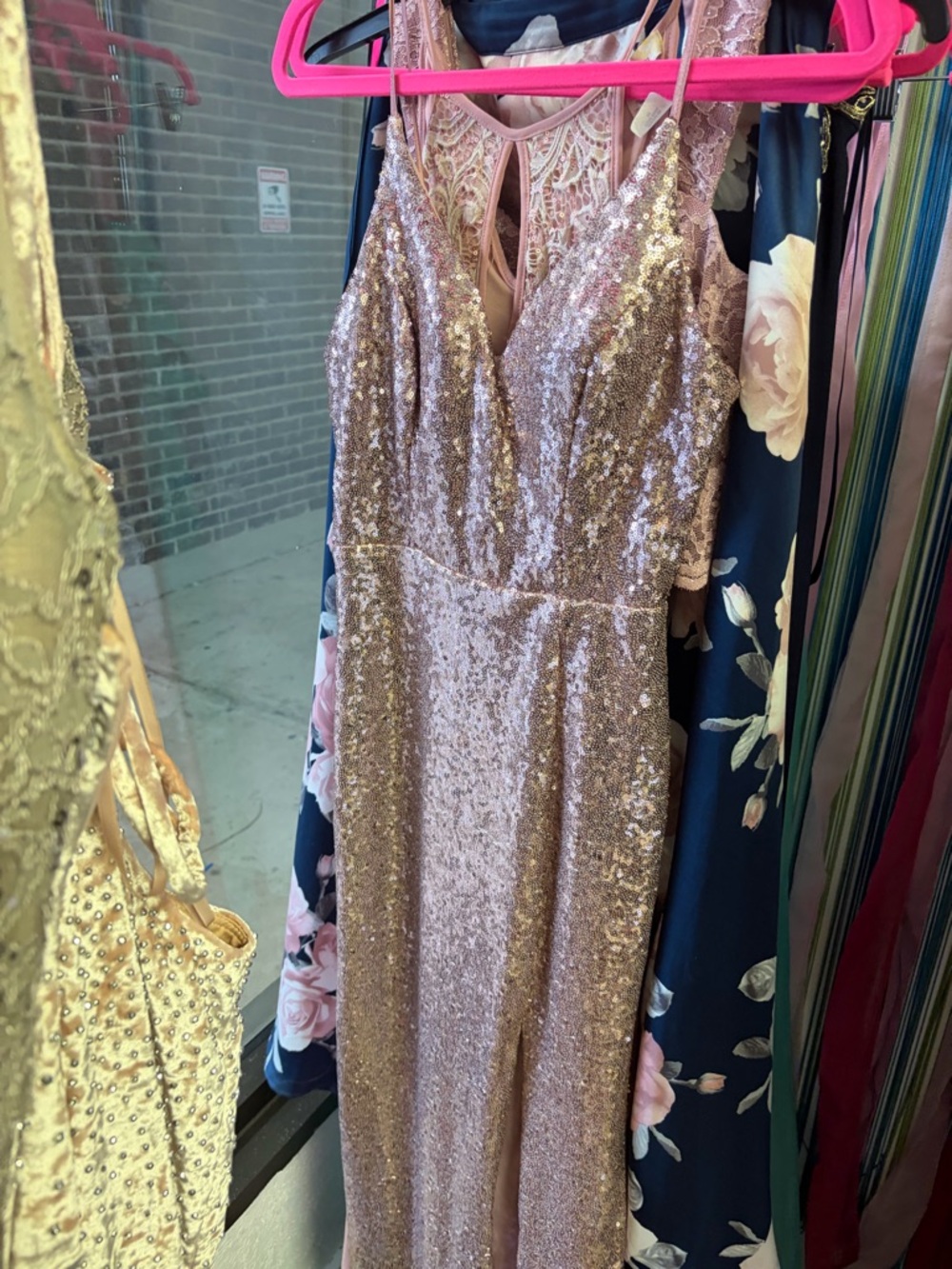 B. Smart Sequin Gown in Rose Gold